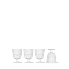 Sagaform Piknikové sklenice, bílý akryl, 4 kusy, 0,3 l Outdoor Eating / Sagaform
