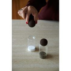 Sagaform Sada sůl a pepř, 2 ks, borosilikátové sklo/korek, prům. 4,5 x 11,5 cm Nature / Sagaform