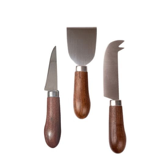 Sagaform Sada 3 nožů na sýr, dřevo wenge/nerezová ocel Astrid / Sagaform