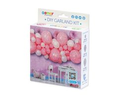 Balónková girlanda - Sada baby růžovobílá - 300 cm - 65 ks - Baby shower