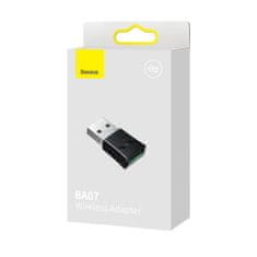 BASEUS BA07 USB bluetooth adaptér 5.3, černý