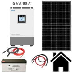 VS ELEKTRO Solární sestava - Hybrid II Kapacita AKU: 4×250Ah, Výkon FV: 6 panelů / 2,7 kWp