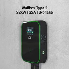 Wallbox pro elektromobily s kabelem typu 2 22 kW, EV14