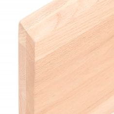 Greatstore Stolní deska 120 x 50 x 4 cm neošetřené masivní dubové dřevo