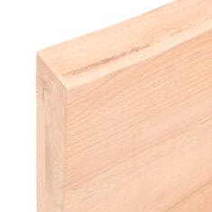 Greatstore Stolní deska 100 x 50 x 6 cm neošetřené masivní dubové dřevo