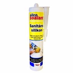 SILCO Silikon sanitární jednosložkový, 310 ml, transparentní, SILCO