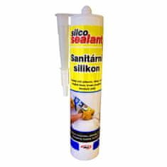 SILCO Silikon sanitární jednosložkový, 310 ml, bílý, SILCO