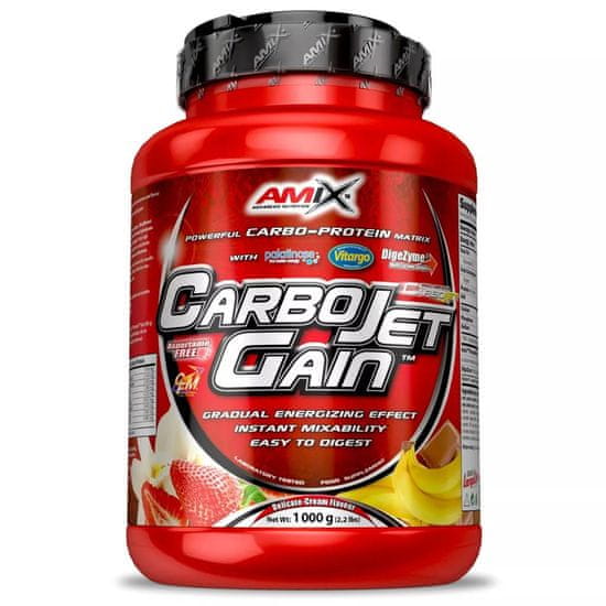 Amix Nutrition CarboJet Gain, 1000 g Příchuť: Vanilka