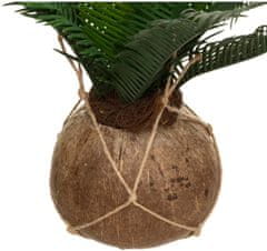 Atmosphera Umělá palma v kokosovém květináči, závěsná, výška 50 cm