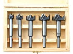 Extol Craft Čelní frézy-sukovníky, do dřeva, sada 5ks, 15-20-25-30-35mm (44015)