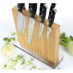 Zassenhaus Magnetický blok na nože, 10 nožů, 28 x 9 x 25 cm, bambus / Zassenhaus