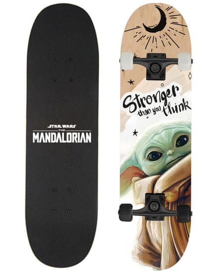 Disney Skateboard dřevěný max.100kg grogu