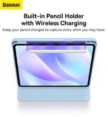 BASEUS magnetický ochranný kryt Minimalist Series pro Apple iPad 10.9" 2022, fialová