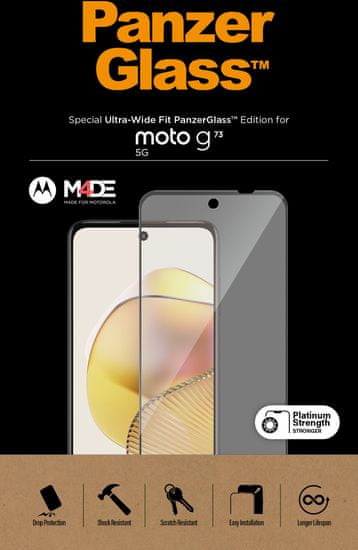 PanzerGlass ochranné sklo pro Motorola Moto g73 5G