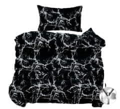 Bavlissimo Dvoudílné povlečení bavlna/mikrovlákno abstrakce černá 140x200, 70x90