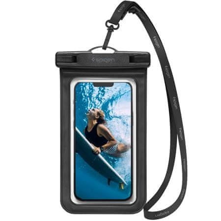 Levně Spigen Univerzální vodotěsné pouzdro Aqua Shield WaterProof Case A6011 Pack černé AMP04525