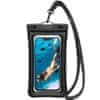 Spigen Univerzální vodotěsné pouzdro Aqua Shield WaterProof Case A6101 Pack AMP04529 černé