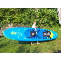Family 12.0x33x6, nafukovací rodinný paddleboard 365x84x15cm, set s kajakovým pádlem a kajakovým sedátkem, batohem, pumpou, bezpečnostním lankem