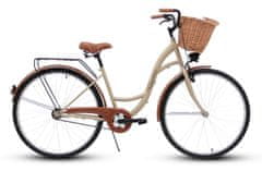 Eco dámské jízdní kolo, kola 26”, výška 150-170 cm, 1-rychlostní, Cappucino
