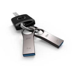 Silicon Power USB Flash disk Jewel J80 8GB USB 3.2 - stříbrný