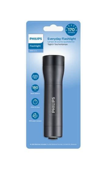 Philips Svítilna SFL4001T/10, černá, vzdálenost paprsků 180m