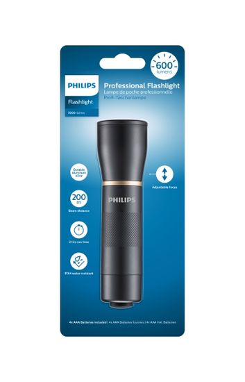 Philips Svítilna SFL7001T/10, černá, vzdálenost paprsků 200m