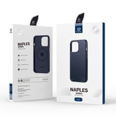 Dux Ducis Naples MagSafe kožené pouzdro na iPhone 14 PLUS 6.7" Blue