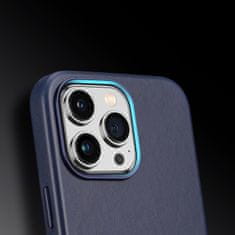 Dux Ducis Naples MagSafe kožené pouzdro na iPhone 14 PRO MAX 6.7" Blue