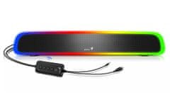 Genius repro USB SoundBar 200BT/ Bluetooth/ 3,5" jack/ 4W/ RGB/ černý