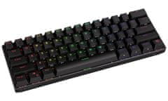 Endorfy herní klávesnice Thock Compact RD RGB /USB/ red sw. / bezdrátová / mechanická / US layout / mini /černá RGB