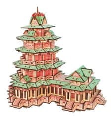 Kraftika Woodcraft dřevěné 3d puzzle yuejiang tower