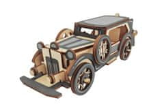 Kraftika Woodcraft dřevěné 3d puzzle stará limuzína