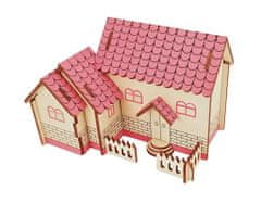 Kraftika Woodcraft dřevěné 3d puzzle fialový dům