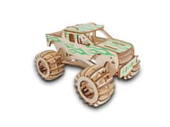 Kraftika Woodcraft dřevěné 3d puzzle monster truck