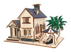 Kraftika Woodcraft dřevěné 3d puzzle dům na pláži