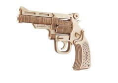 Kraftika Woodcraft dřevěné 3d puzzle revolver m19