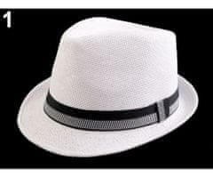 Kraftika 1ks 1 bílá klobouk / slamák unisex, klobouky, fascinátory