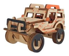 Kraftika Woodcraft dřevěné 3d puzzle jeep