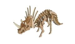 Kraftika Woodcraft dřevěné 3d puzzle triceratops