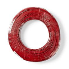 Nedis reproduktorový kabel 2 x 0.35 mm CCA, černý/červený vodič, 100 m (CAGW0350BK1000)