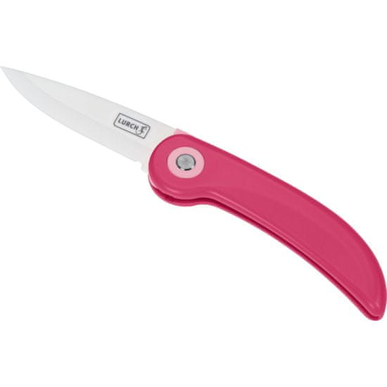 LURCH Zavírací piknikový nůž, keramický, 19 cm, růžový / Lurch