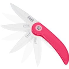 LURCH Zavírací piknikový nůž, keramický, 19 cm, růžový / Lurch