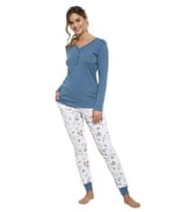 Cornette Dámské pyžamo 723/300 Lucy, světle modrá, XL