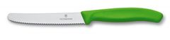 Victorinox 6.7836.L114 Nůž s vlnkovým ostřím zelený 11 cm