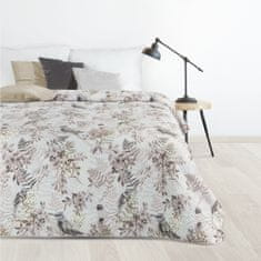 DESIGN 91 Přehoz na postel - Poly, přírodní vzor bílobéžový, š. 220 cm x d. 240 cm