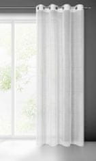 DESIGN 91 Hotová záclona s kroužky - Gracja, bílá hladká 140 x 250 cm