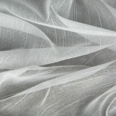 DESIGN 91 Hotová záclona s kroužky - Monic, bílá s dešťovým efektem 140 x 260 cm