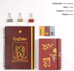 CurePink Dárkový set 3 bloků Harry Potter: Nebelvír - Gryffindor (26 x 23 x 3 cm)