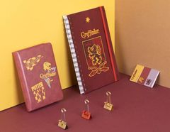 CurePink Dárkový set 3 bloků Harry Potter: Nebelvír - Gryffindor (26 x 23 x 3 cm)