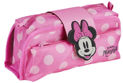 CurePink Školní penál na psací potřeby Disney: Minnie Mouse (22 x 10 x 5 cm)